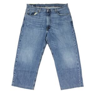 Levis 550 Light Wash Blue Denim Jeans Pants Bottoms Mens size 38x24 B33